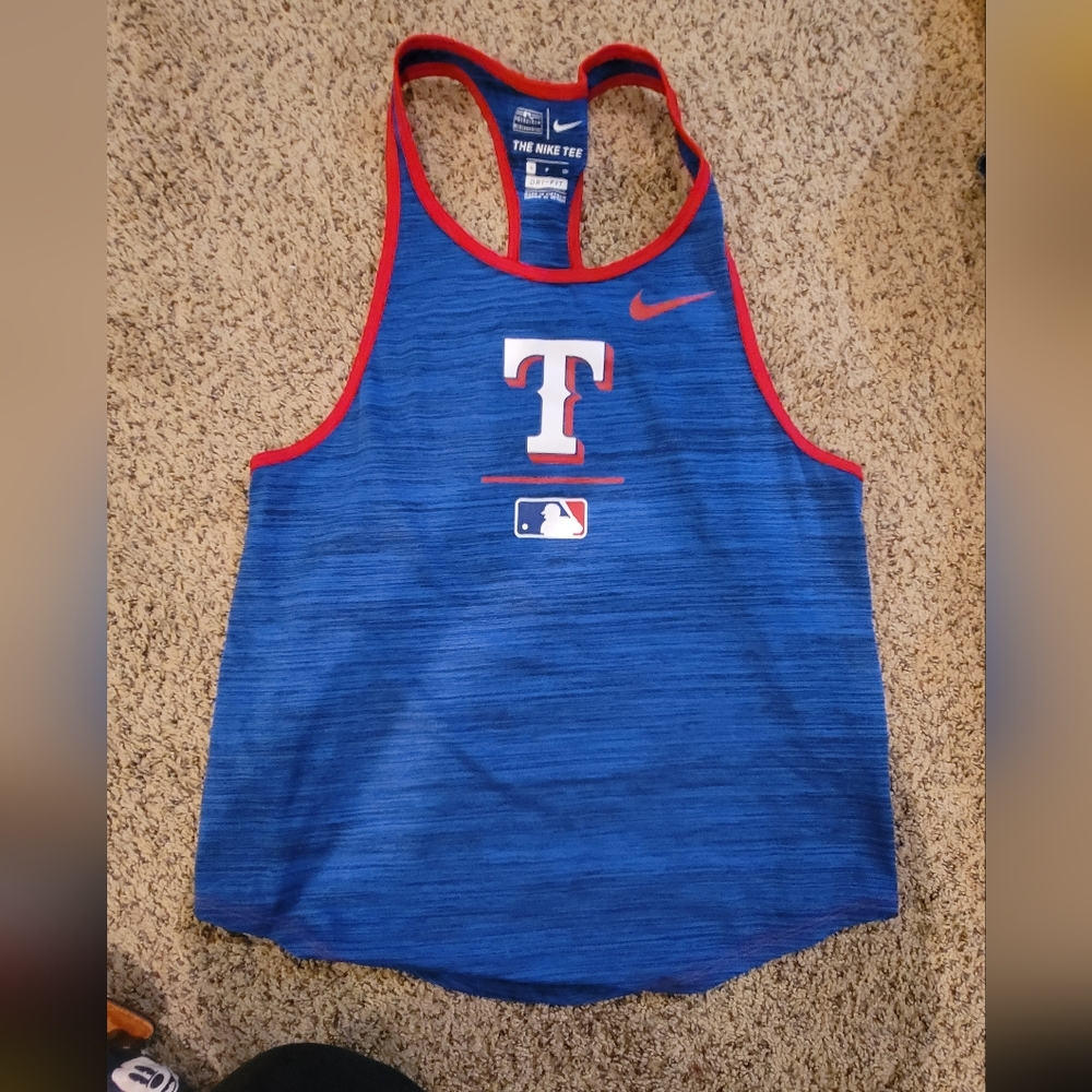 Nike Blue and Red Dri-FIT Tank